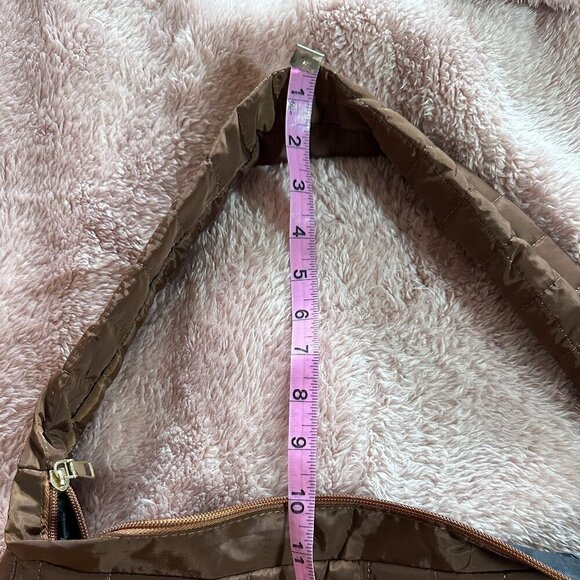 Brown Quilted Oversized Bag NWOT - Picture 3 of 5